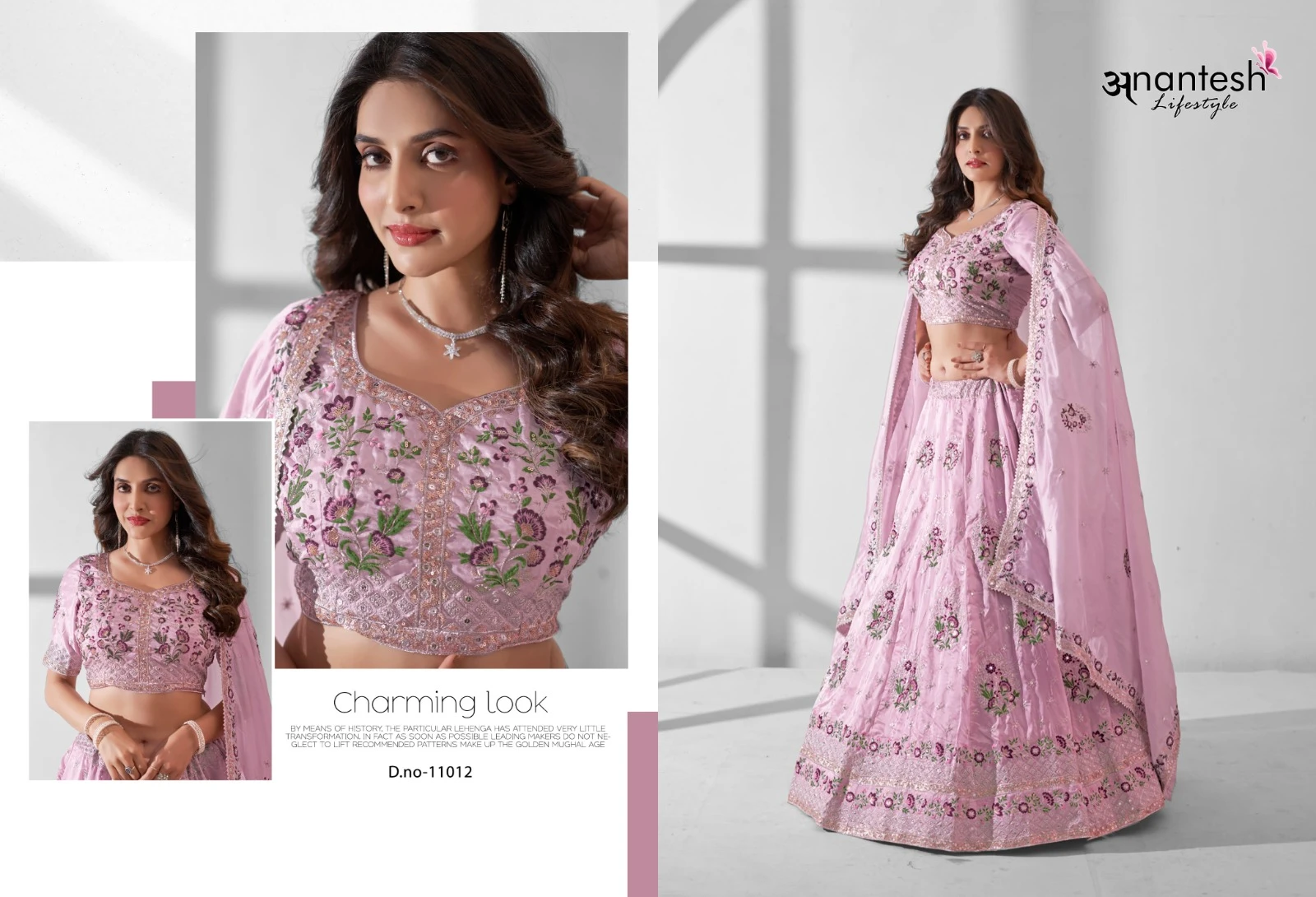 Anantesh Bridesmaid Vol 02 Georgette Wholesale Lehenga Catalog — Wholesale Lehenga, MPA wholesale from Surat - Gallery Image 6